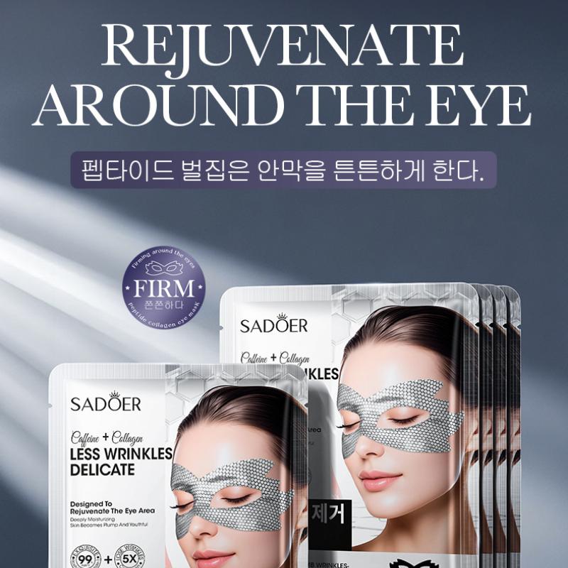 Caffeine Honeycomb Firming Eye Mask SADOER Moisturizing Rejuvenating Eye Mask Patch