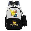 Pokemon Cartoon Printed Backpack Pencil Bag Elementary School Student Junior School Bag Backpack