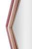 Wandspiegel Tony Mix Pink Samt Cm 75X4X80