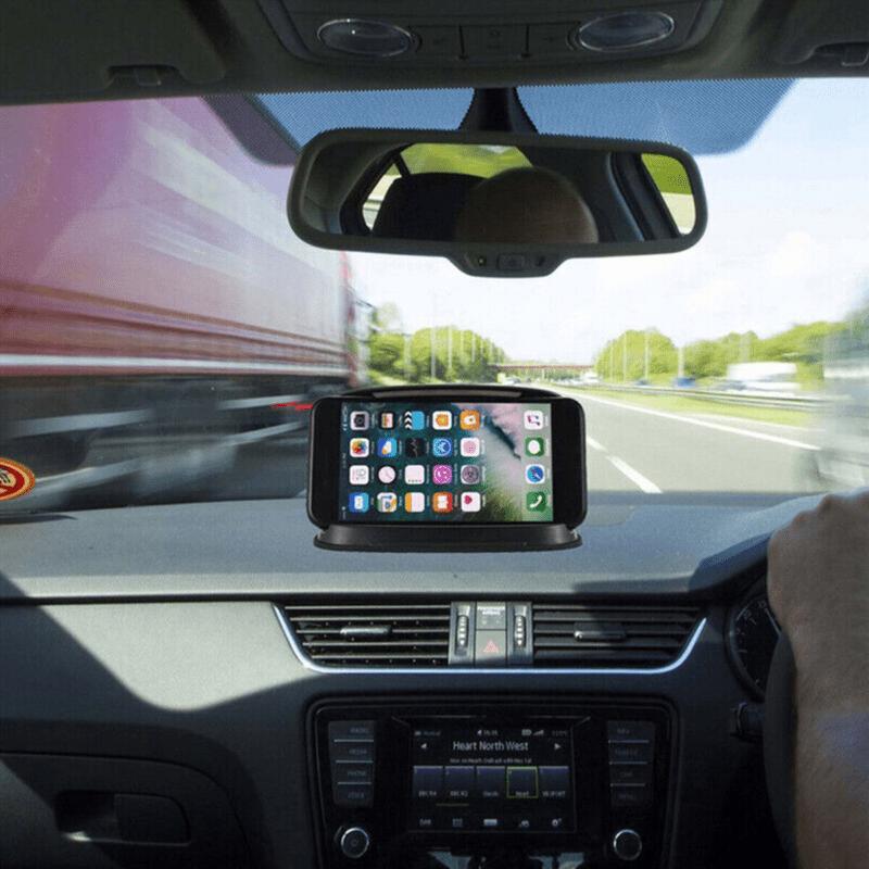 Suport Auto Universal pentru Telefon Montură Navigație AR cu Pad Anti-Alunecare pentru Bord și Parasolar