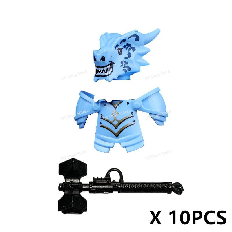 QQ04-7 Dragon Knights Heavy armor Bricks Assemble Building Blocks Action Figures accessories bricks Model Toys Christmas Gifts