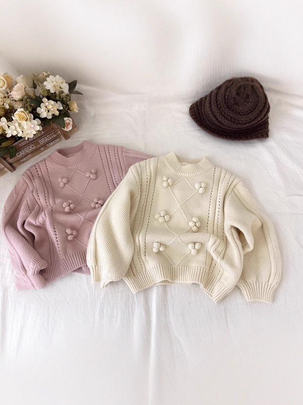 Rundhals Jacquard Strickpullover für Jungen & Mädchen - Winterverdickt für kleine & mittelgroße Kinder 2025