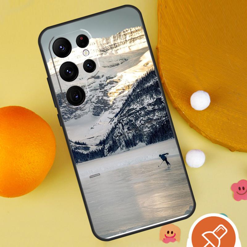Ice Hockey Rink Phone Case For Samsung Galaxy S25 Ultra S23 S22 S21 Ultra S9 S10 S20 Plus S24 FE Funda Cover