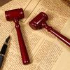 1Pcs Judge Hammer Lawyer Gift Gavel Car Mini Wooden Solid Mallet Ornament