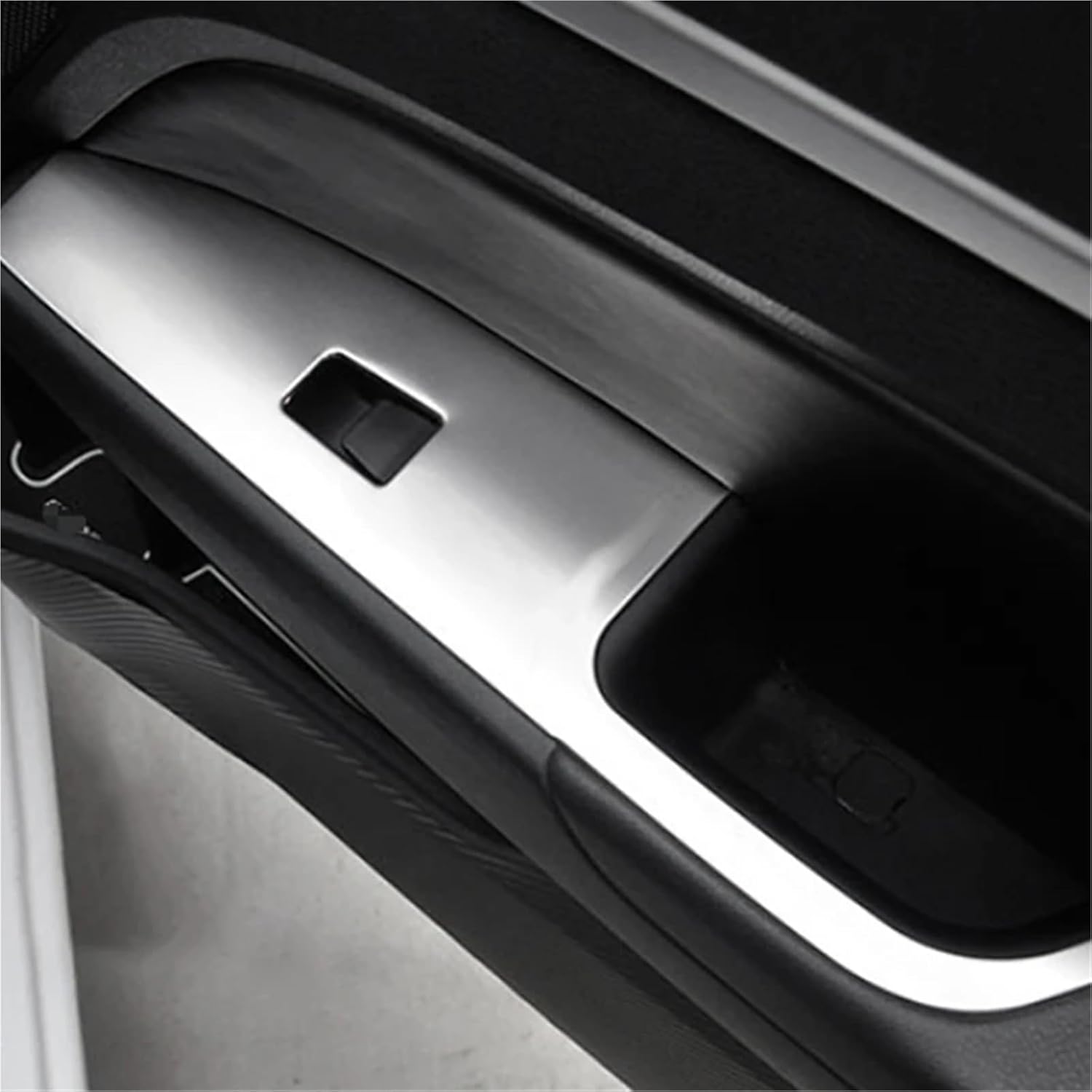 2016-2020 Compatible with Hyundai Elantra Silver Window Lift Switch Button Panel Cover Trim Interior Door Armrest Decoration