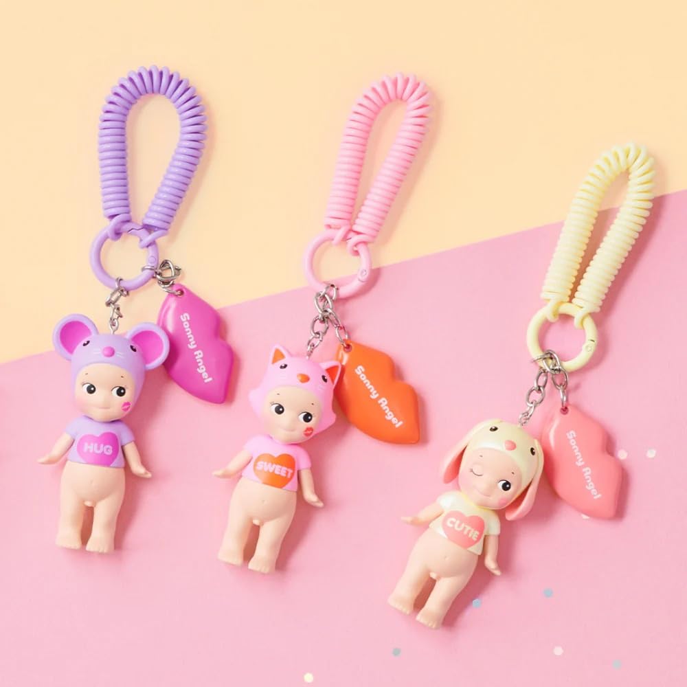 Sonny Angel Kiss Kiss Keychain Charm Series Assorted Sealed Blind Box Original Mini Limited (1) Figures, Edition.