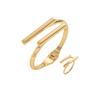 Women's Jewelry Niche Smooth Design Bracelet Light Luxury Ring Set Versatile High-End Feel Hand Accessories