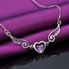 1 heart-shaped pendant necklace