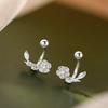 High-End 925 Sterling Silver Flower Stud Earrings - Niche Design, 2025 Collection