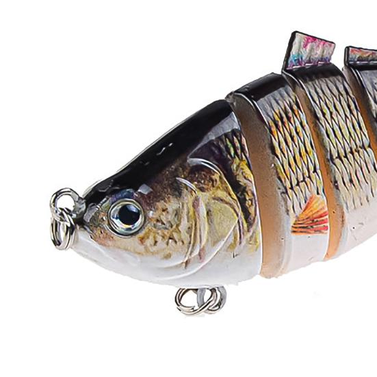 10cm 17g Fishing Lure 6 Segment Attractive Plastic Simulation Multi Jointed Hard Bait for Fishing Lover