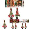 Christmas Wine Bottle Wrap With Knitted Accessories For Holiday Party Decor
