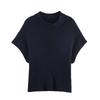 European and American French Style, Fashion, Design, Women's Clothing, Ribbed Vest Knitted Sweater 6771113