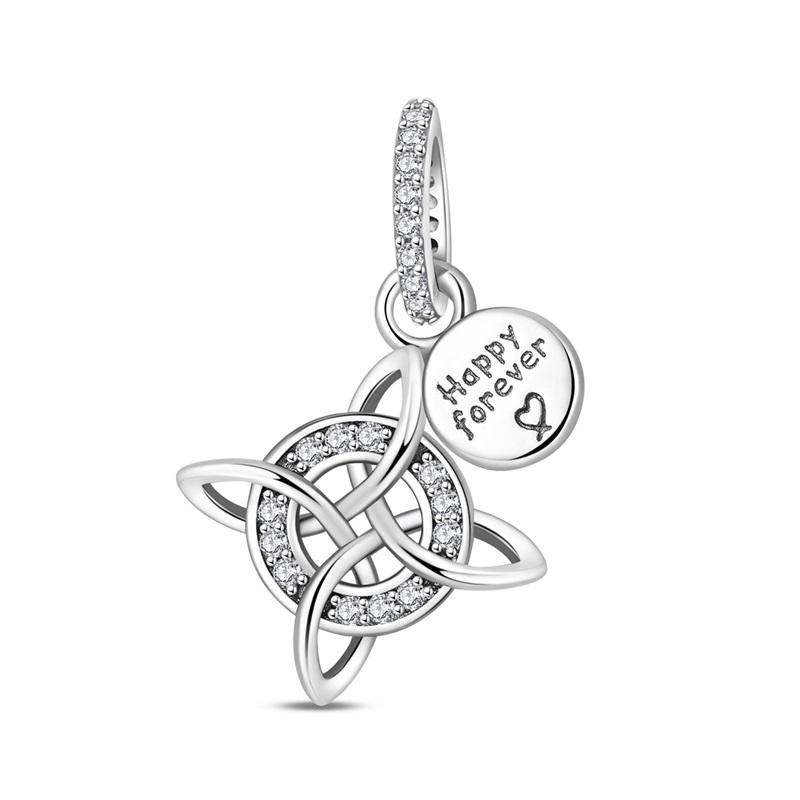 New 925 Silver Mother's Day Themed Love Family Crown Pendant Beads fit Original Bracelets Necklaces DIY Jewelry Gifts