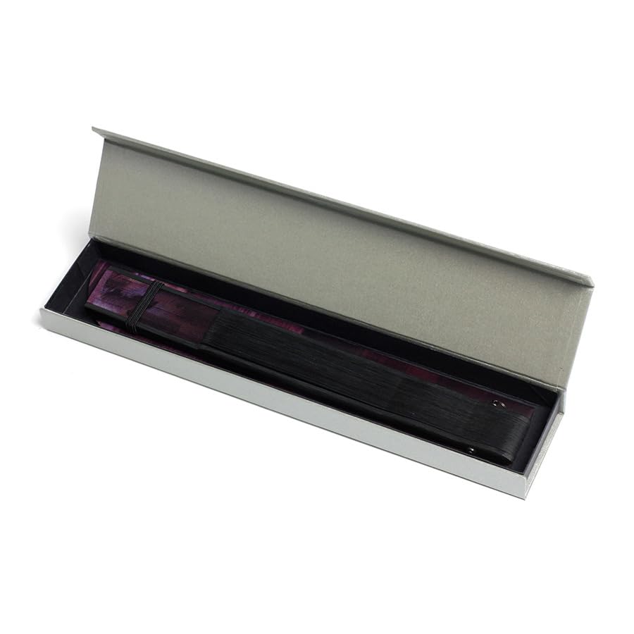 Taniguchi Shoudou Folding Short Fabric Folding Ancient Purple Easy To Use with Both Japanese and Western Clothing [Wagami Koji] Fan, Fan, (Kodai