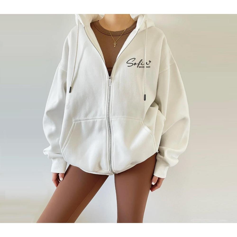 Zipper Hoodie Logo Hoodie Personalized, Simple, Fashionable, Suitable for Both Men and Women S