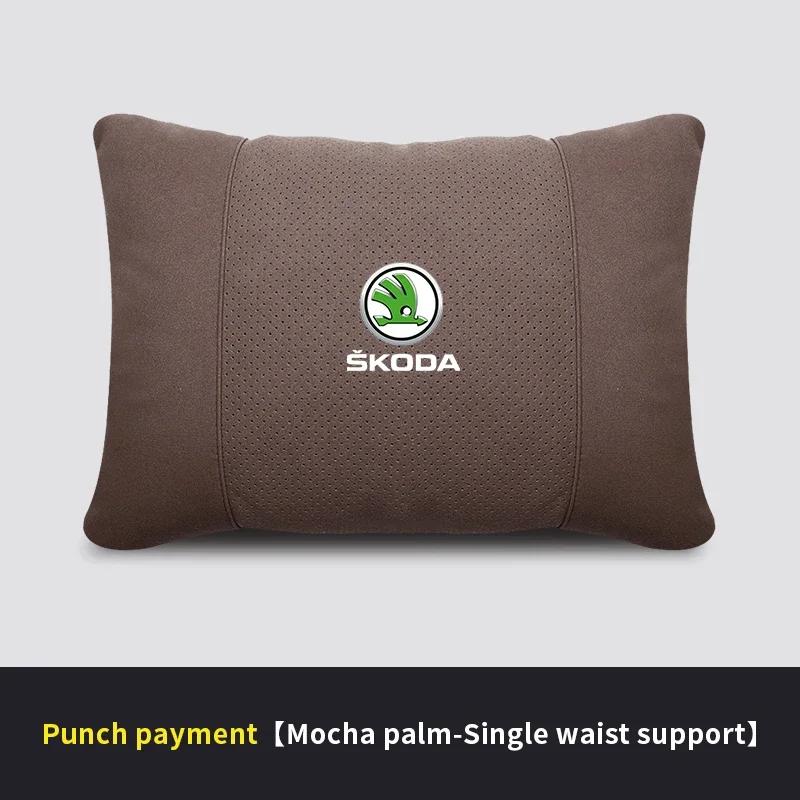 Škoda Octavia Fabia Rapid Superb Karoq Kodiaq Scala Citigo Kamiq Opěrka hlavy do auta Podpora krku Sedadlo Bederní polštář Měkký polštářek na krk