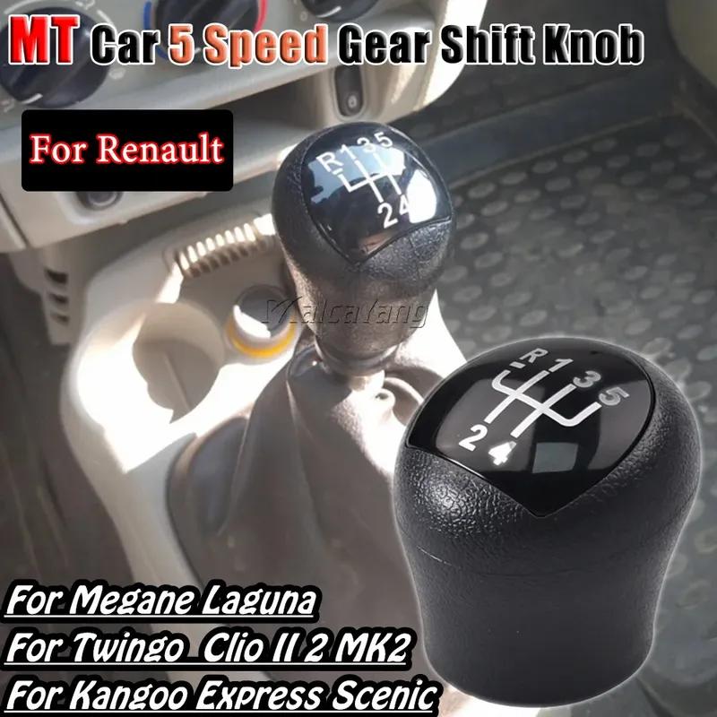 Matte Gear Shift Knob Lever Shifter Handball Stick Pen Handle Head For Renault Twingo Scenic Clio II 2 MK2 Megane Laguna Kangoo