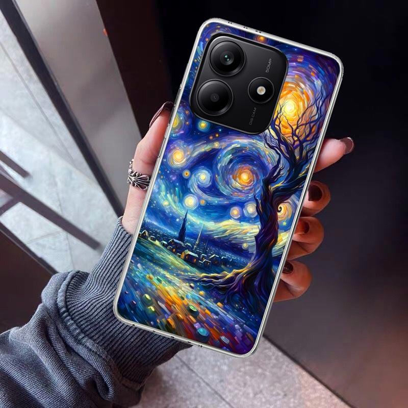 Starry Night Van Gogh Art Phone Case For Xiaomi Redmi Note 15 14 14S 13 12S 12 Pro Plus 11S 11 10S 10 4G Cover 11E 11T 5G Print