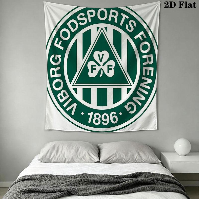 Viborg FF logo Wall Hanging Printed Fabric Blanket Decorative Tapestries for Bedroom Living Room Home Decor