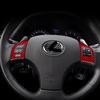 For Lexus IS250 IS350 2006-12 Red Carbon Fiber Steering Wheel Button Cover Trim