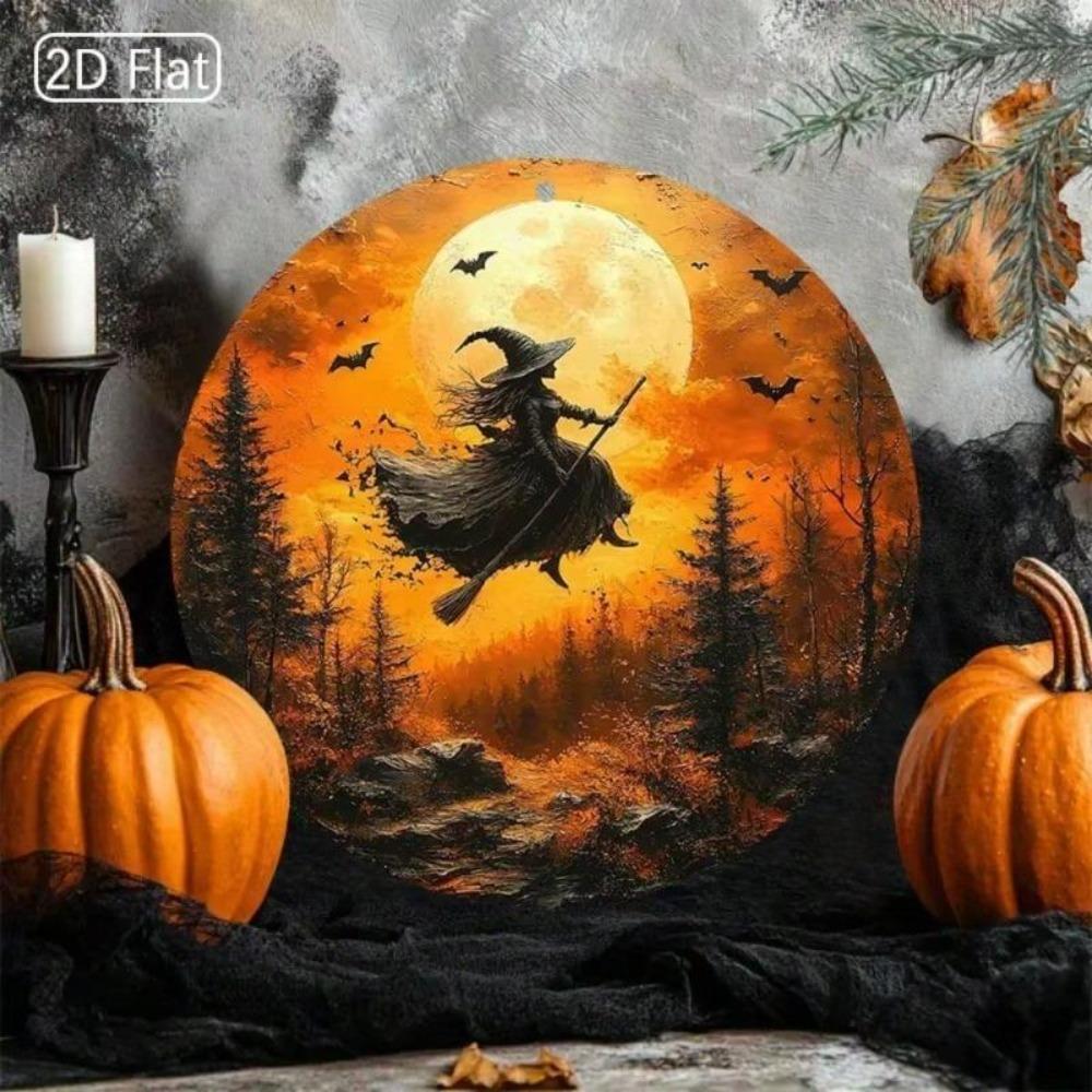 Modern Halloween Fantasy Metal Wall Art for Living Room Bedroom
