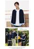 Autumn/Winter Stand Collar Color Block Jacket: Women's Casual Heavyweight 380g Loose Zipper Cardigan Hoodie, Unisex.