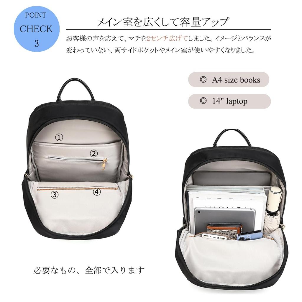 Shaelyka Damen Laptop-Rucksack, Geschäftsrucksack, 15,6 Zoll Fassungsvermögen, A4-Größe, Wasserdicht, Leicht, Perfekt für Pendeln, Business, Schule,