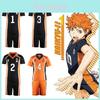 High Haikyuu Karasuno Schuluniform Sportbekleidung Anzug Trikot Cosplay Kostüme