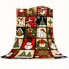JOOCAR 1pc Christmas Snowman Blanket, Warm And Comfortable Ultra-Soft Flannel Blanket, Suitable for Bed, Sofa, Office, Camping, Travel, All-Season Hom