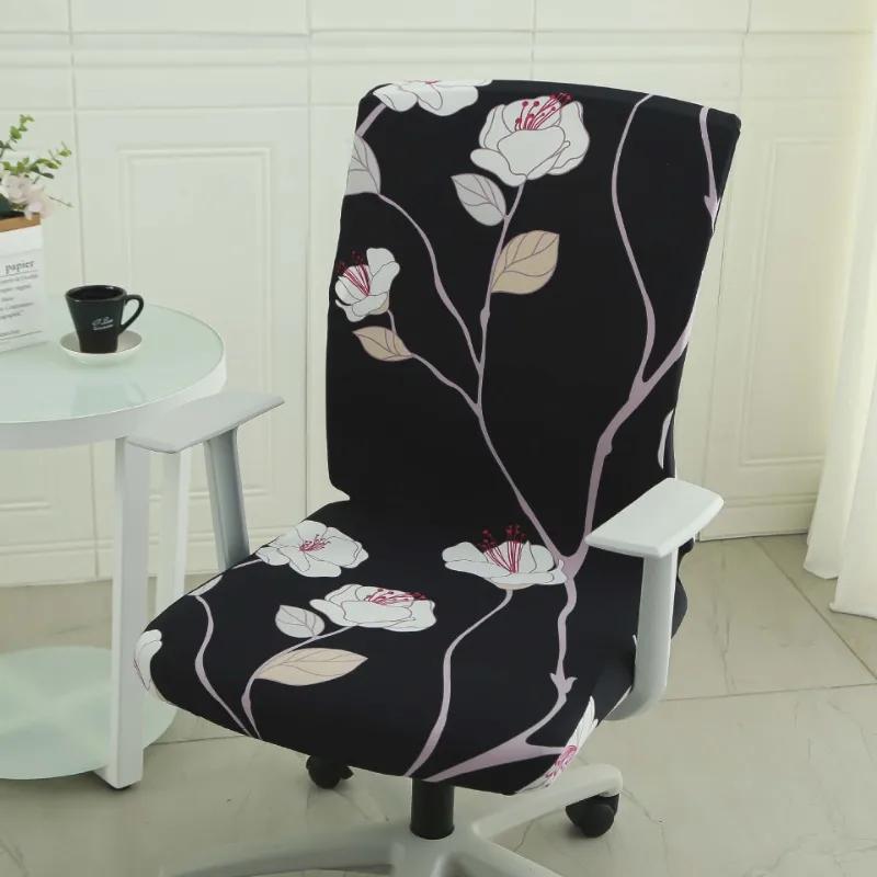 Stretch Spandex Office Chair Slipcovers Spandex Computer Chair Slipcover for Armchair Protector Seat Cover for Gaming Chair Cove