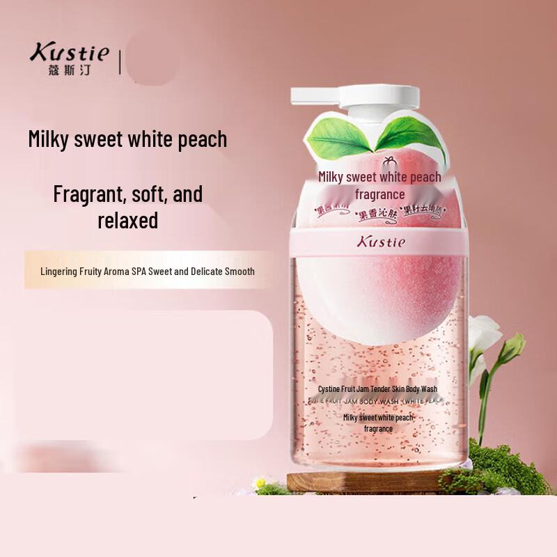 Kustie White Peach Jam Shower Gel