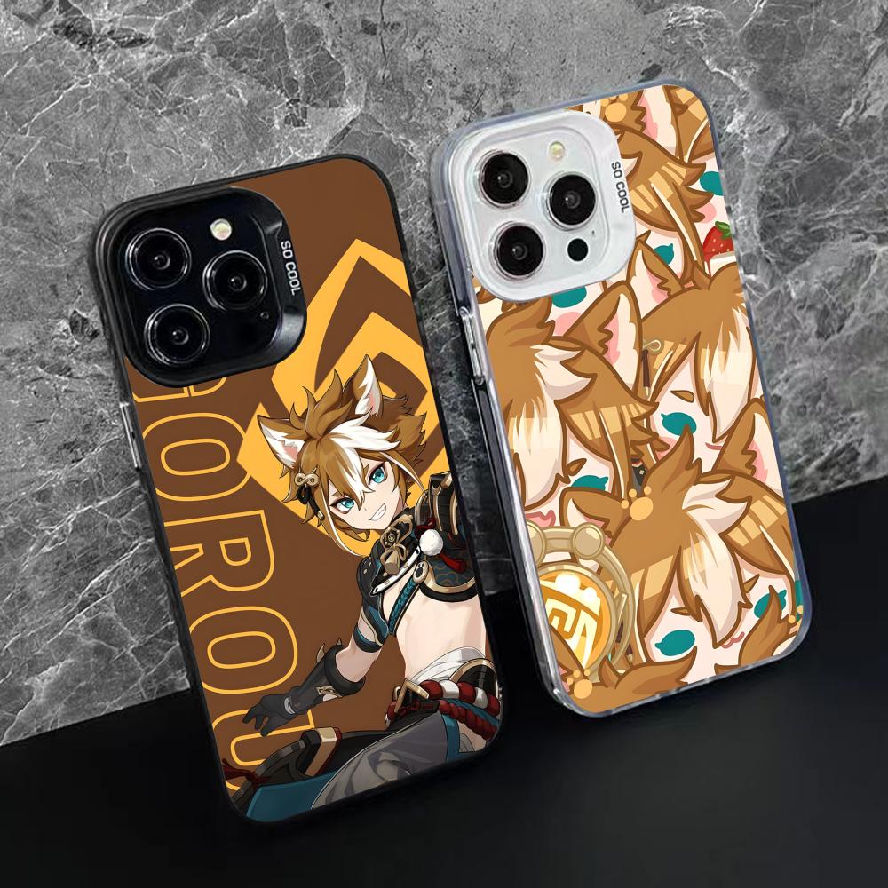Game GI Gorou Mobile Phone Case for iPhone 17 16 15 14 13 12 11 X XR XS 8 7 Air Pro Max Plus Translucent Colorful Cover Pretty