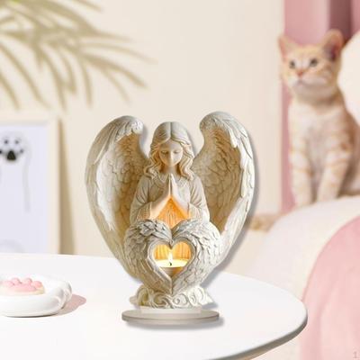 2D Flat Acrylic Angel Tabletop Decoration,Decorative Ornament Unique Desktop Standee for Party