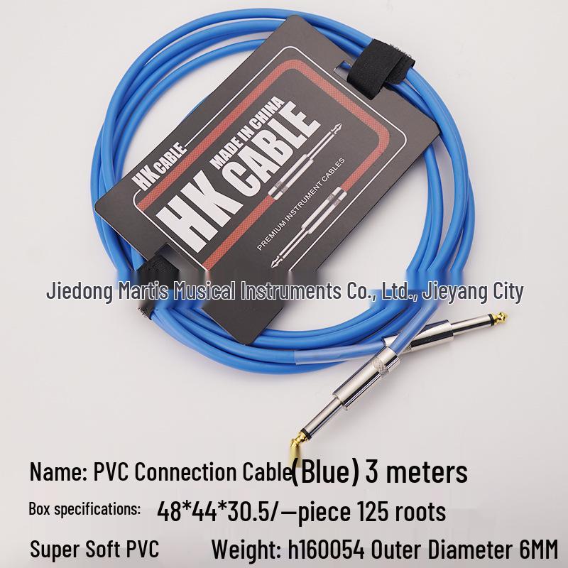 

HK PVC Гитарный соединительный кабель - 3м/5м/10м для акустических и электрогитар и бас-гитар