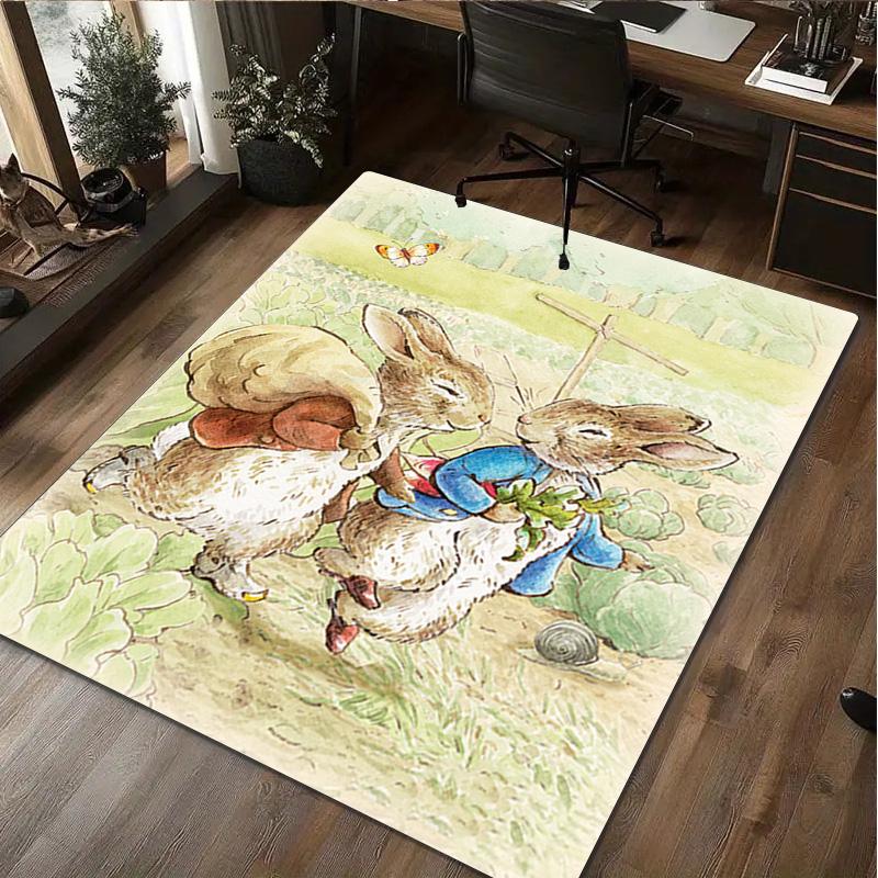 Rabbit Rug Home carpet Office Decorative Carpet For Living Room Bedroom Door Mat Floor Carpet Computer Chair Area Rug
