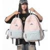 Contrasting Colors Lightweight Backpack Casual Versatile Travel Camping Hiking Backpack College Student Fashion Schoolbag