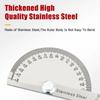 SAE Protractor 0-180° Rotary Angle Finder Stainless Steel Machinist Ruler