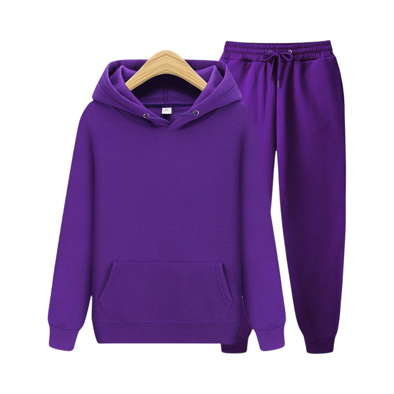 

Two Piece Sets For Women Casual Loose Long Sleeve Shirts And High Waisted Drawstring Shorts Tracksuit Fall Outfits XXXL фіолетовий