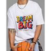 Dream Big T Shirt White Colorful Dream Big Make It Happen Graphic Print for Casual Wear and Motivational Outfits