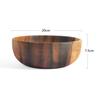 Acacia Wooden Bowl Japanese Style Wooden Tableware Household and Basin Fruit Plate Salad Bowl Whole Wooden Soup Bowl
