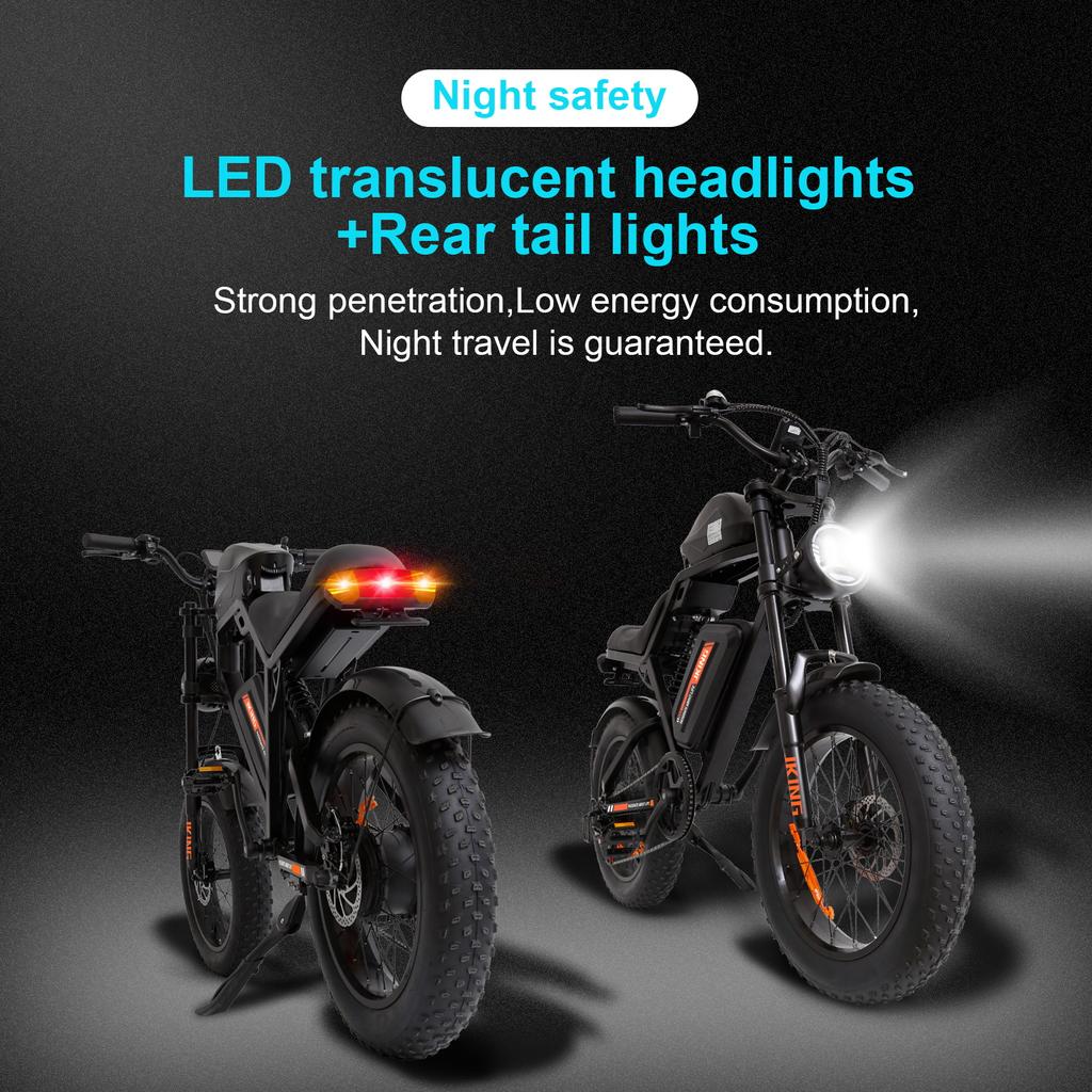 FXH-002 45KM/H Electric Bike 500W48V15.6Ah Fat Tire Adult Off-Road Mountain Electric Bicycle