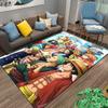 Colorful Anime Carpet with Pirate Theme, Cartoon Characters, and Ship Design Suitable for use as an anti-slip for living room bedroom sofas