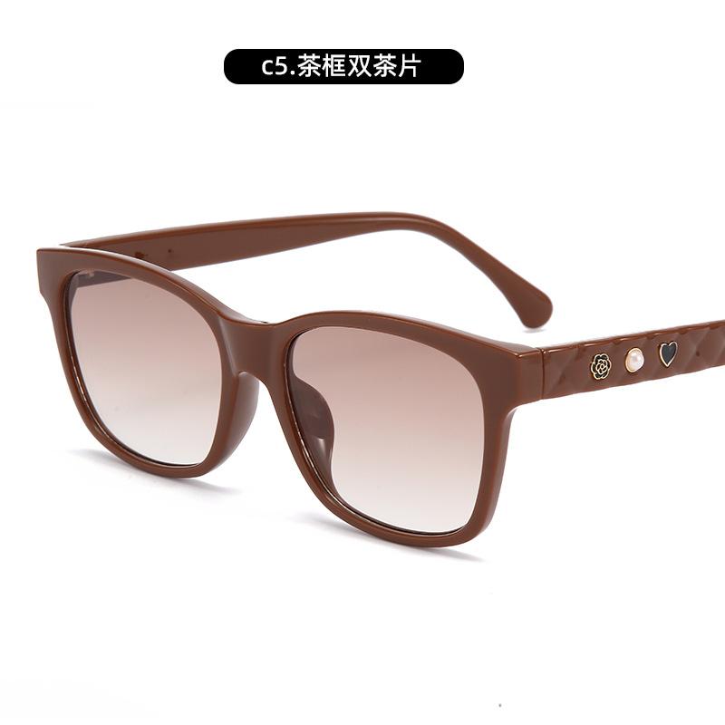 Box Anti-Ultraviolet Sunglasses Decorative Glasses Street Photography Trendy Sunglasses Women