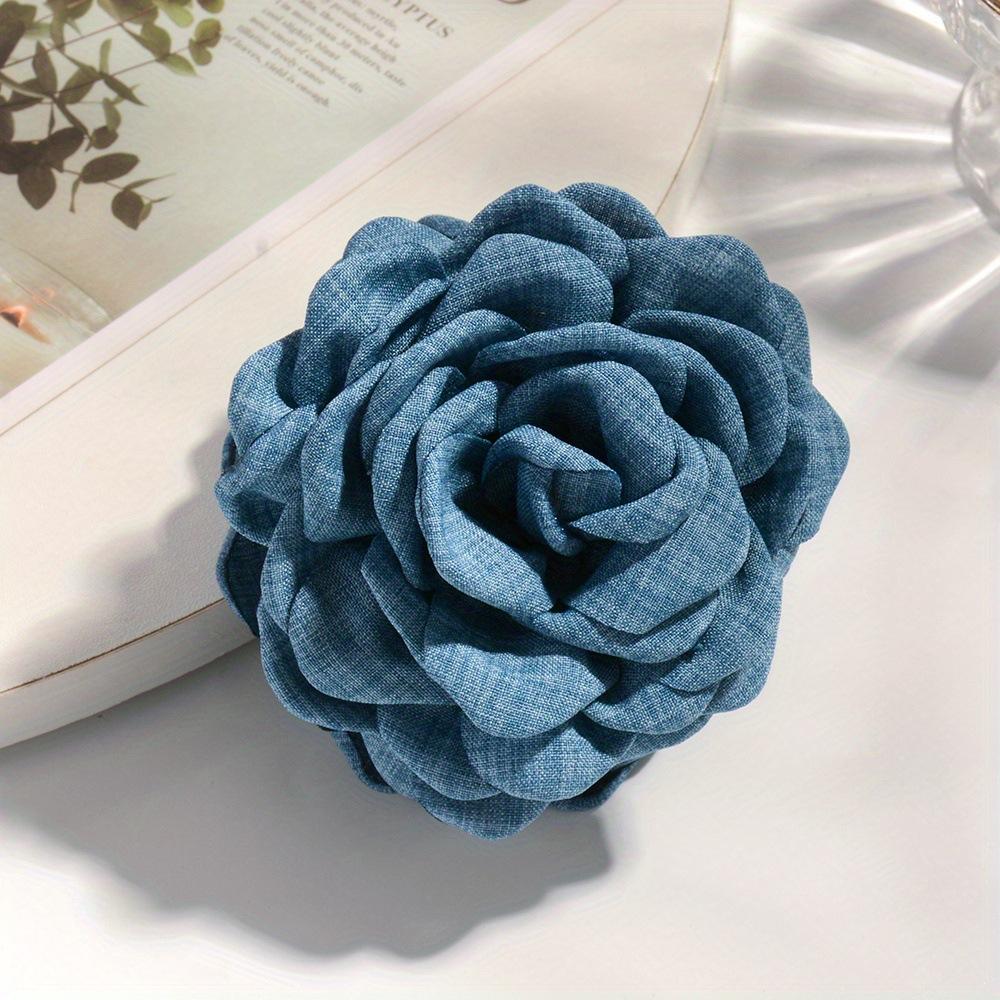 1Pcs Princess Style Multi Color Rose Hair Clip Elegant Temperament Fabric Shark Clip Flower Clip Hair Accessory Sweet Hair Clip