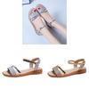 Sporty Flat Sandals For Women With Pu Material And Elevating Buckle For Summer Casual Wear