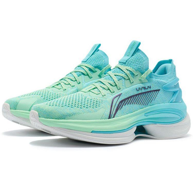 Li Ning Wu Shi 5S 1.0 Fabric Shock Absorption Non-Slip Wear-Resistant Low-Top Running Shoes Men sneaker Light-Blue ARHR071-10