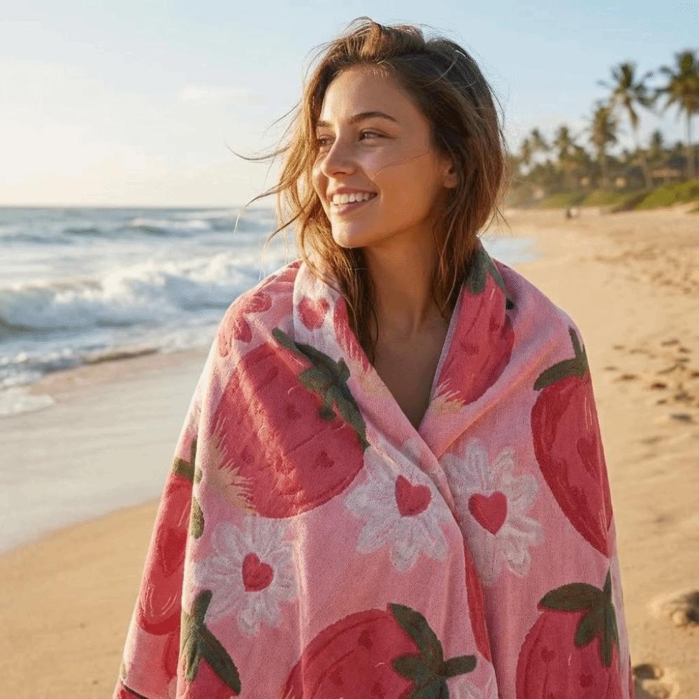 Soft Beach Towel Multi Layer Small Blanket Fashion Bath Towel Universal In All Seasons