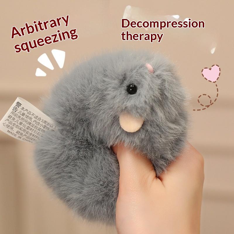 Cartoon Golden Hamster Plush Toys Super Soft Squeeze Toy Round Cozy Animal Doll Home Decoration