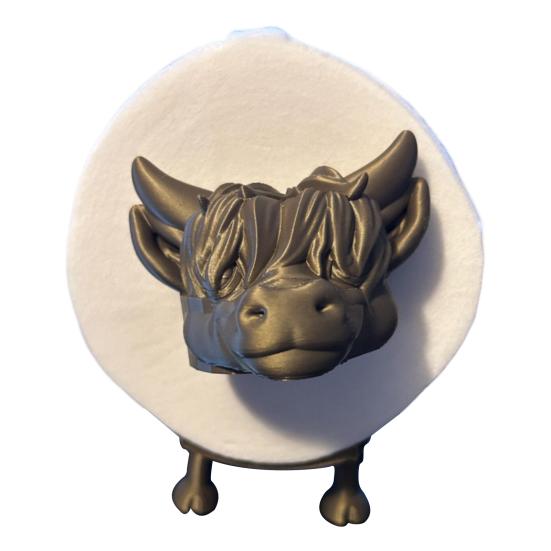 

Держатель для туалетной бумаги в виде коровы Хайленд, стойка для салфеток, отдельно стоящий декоративный забавный держатель для туалетной бумаги, украшение для ванной комнаты