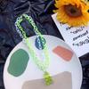 Acrylic Women Cartoon Geometric Girls Chain Pendant Multilayer Necklace Bear Necklace Cute Choker